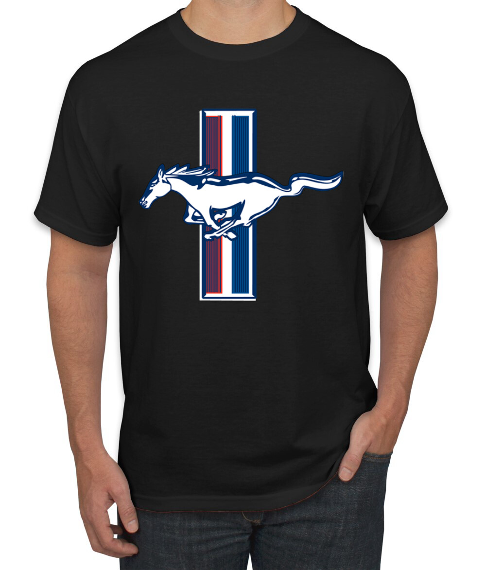 Ford Mustang Retro USA Vintage Logo Classic Bar Cars and Trucks Cool Men Shirt gallery