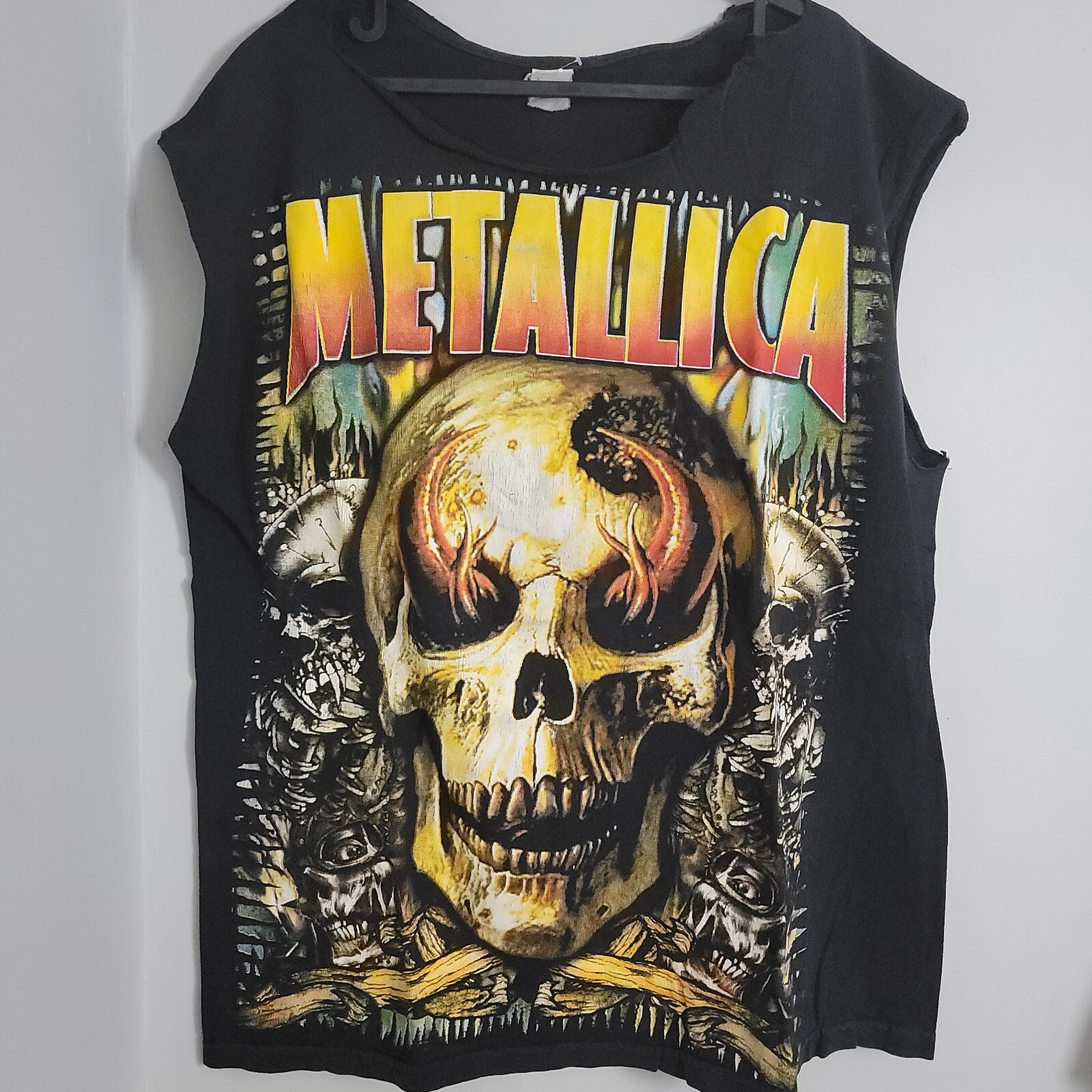 Vintage Metallica Mexican Boot Rock Revolution Revolucion Cut Sleeves T-shirt gallery
