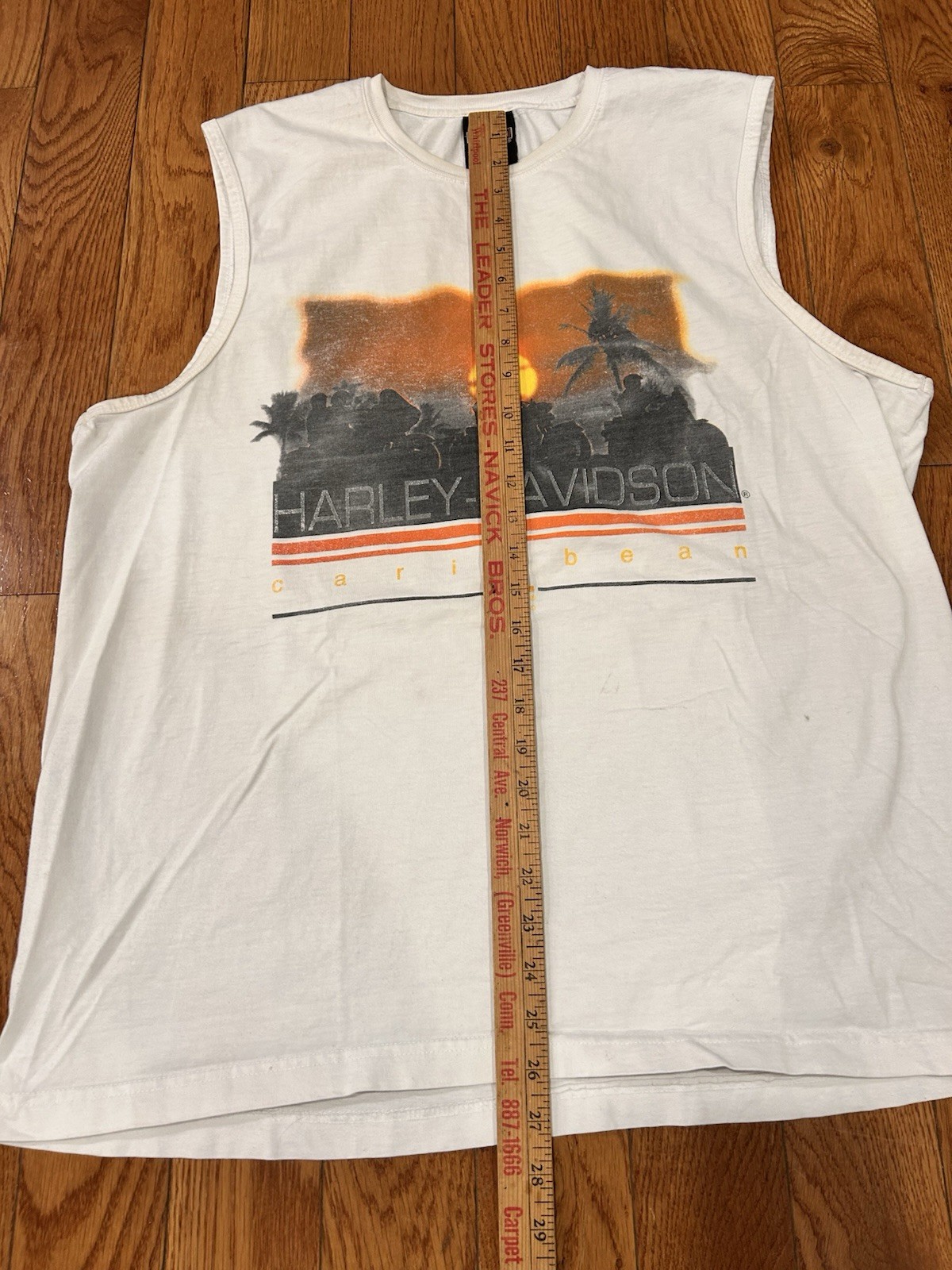 Vintage Harley Davidson Shirt Mens XL White St Thomas US Virgin Islands Tank Top gallery