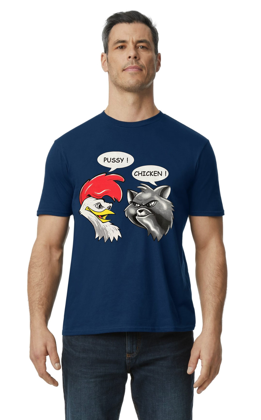 Funny Chicken Cat T-Shirt Graphic Design Logo Funny Hilarious Joking Humor Fun gallery