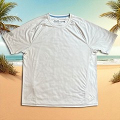 Tommy Bahama Relax Polyester Performance T-Shirt Mens Sz XL White Marlin Logo