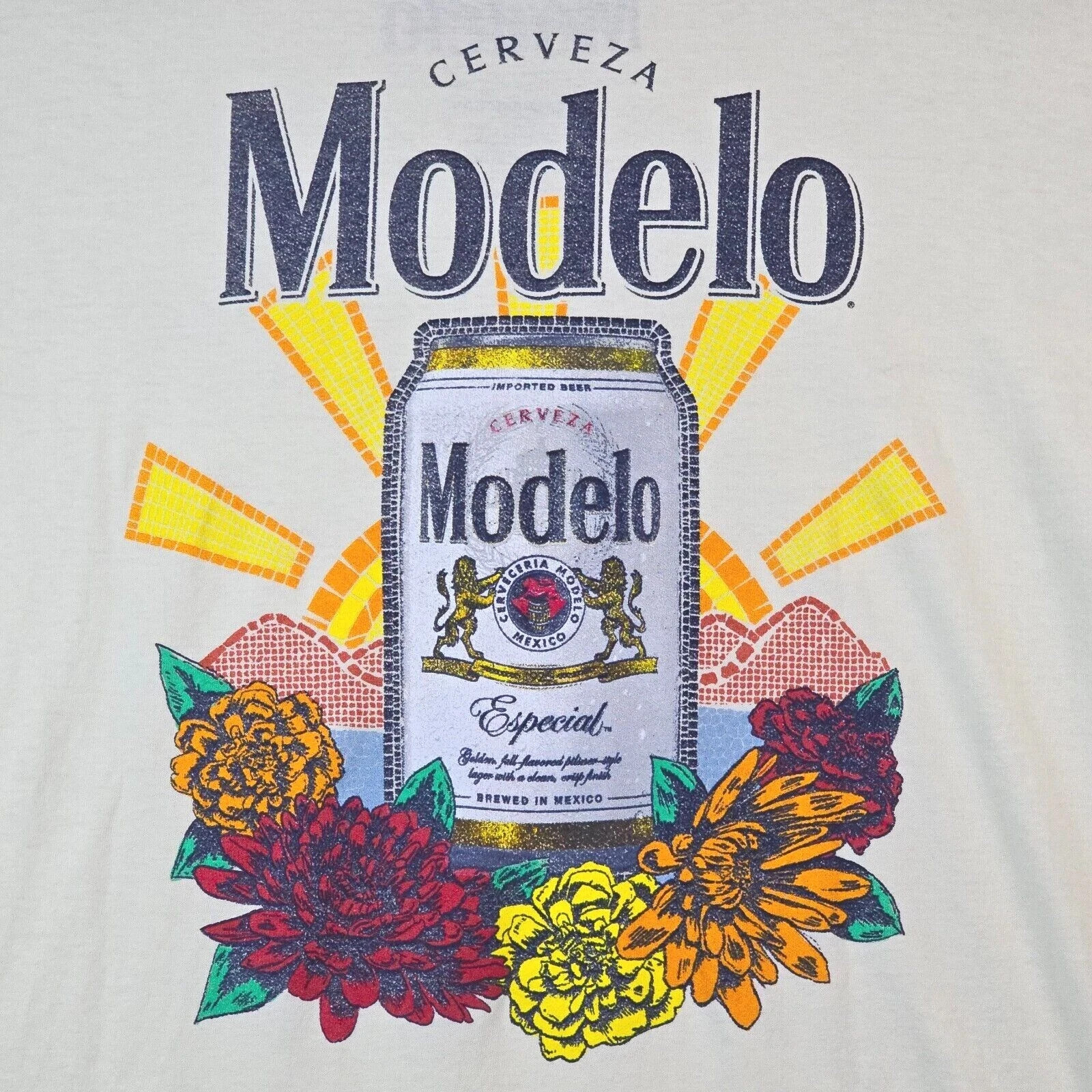 MODELO Beer SHIRT Mens Small S Yellow CERVEZA CASUAL Brew Mexican Lager NWT gallery