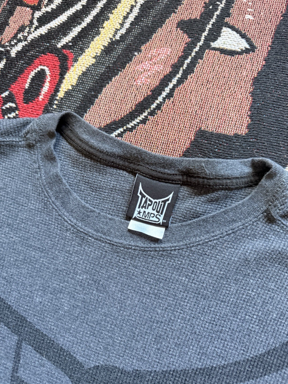 Y2K Tap out Thermal Longsleeve With Sleeve And Back Graphics Size Small gallery
