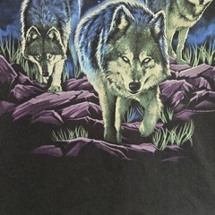 DOM Wolf Spirit Pack Graphic Tee Novelty Howling Outdoor Nature Animals Men 3XL