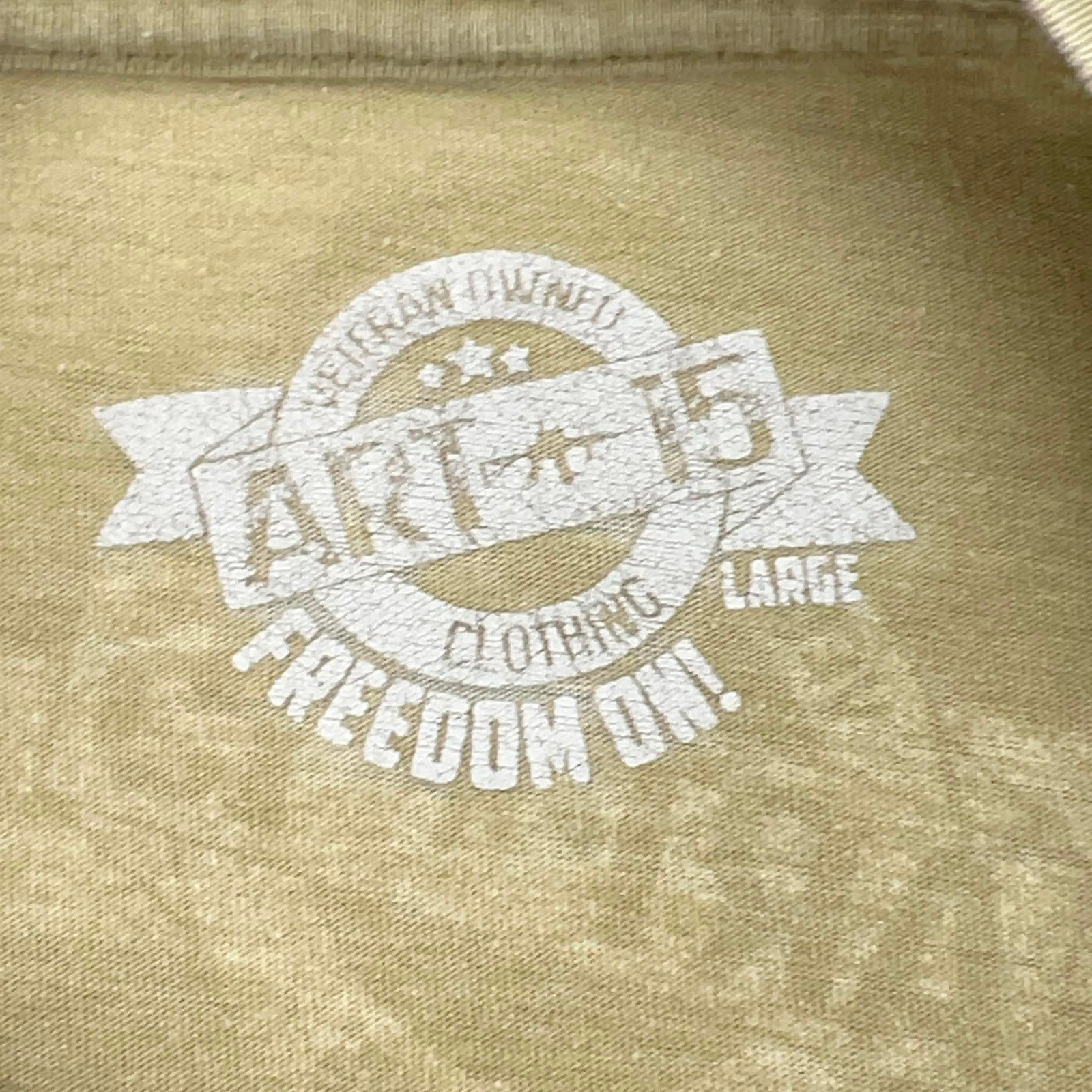 Art 15 Clothing Men's Large Tan Graphic T‑Shirt Veteran Owned Bearded Operator gallery