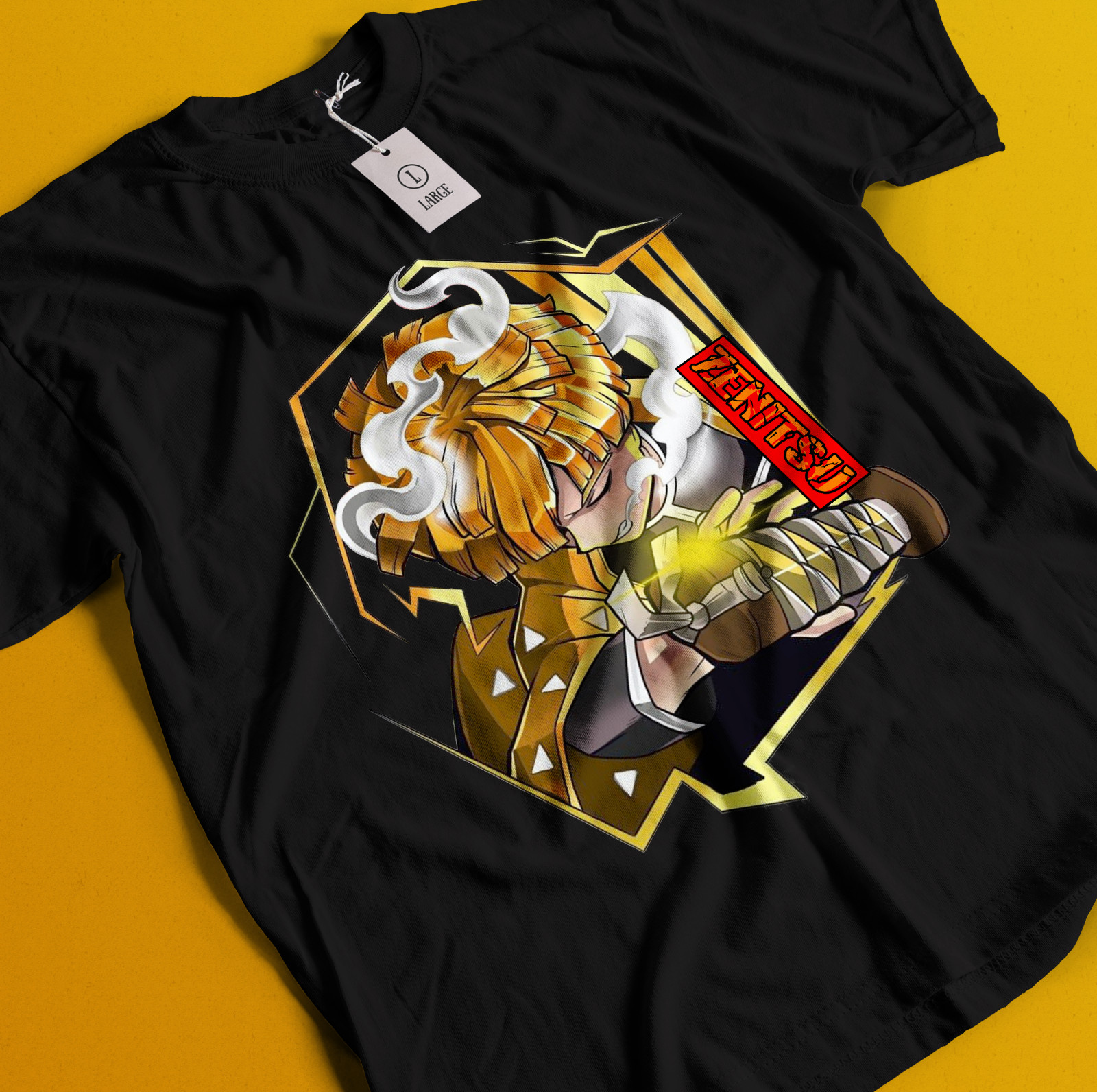 Demon Slayer Shirt Zenitsu Tshirt Tanjiro T-Shirt Muzan Doma Tee Inosuke Nezuko