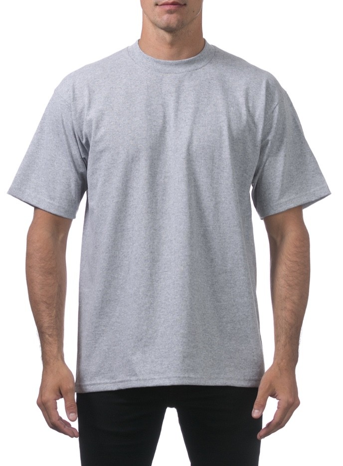 PROCLUB MENS HEAVYWEIGHT SHORT SLEEVE T SHIRTS PRO CLUB CASUAL COTTON TEE SHIRT gallery