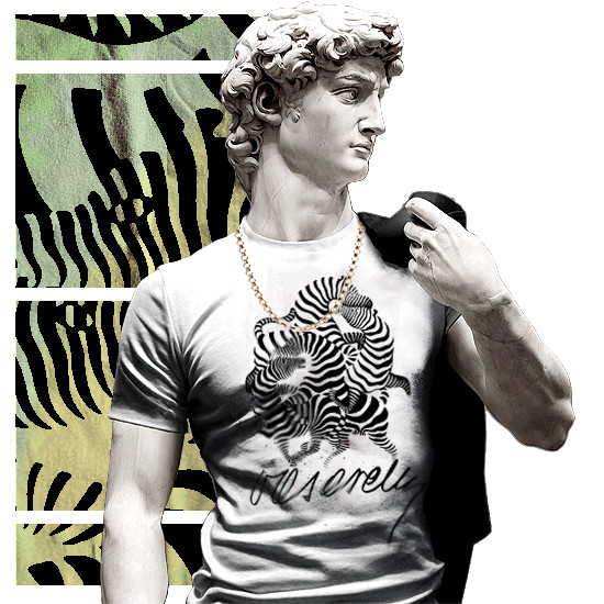 Abstract art, Zebra Symbolism WHITE REGULAR FIT T-Shirt