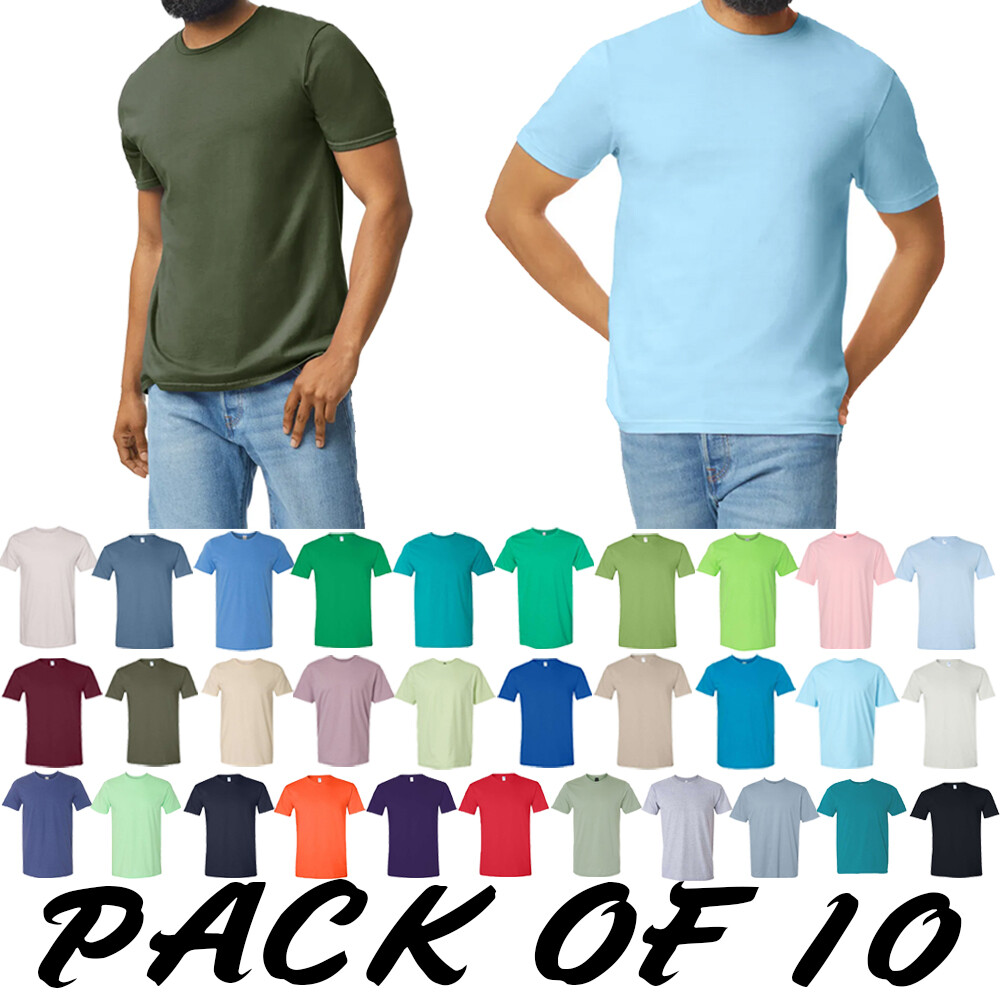 Gildan - Softstyle T-Shirt - 64000 (Pack Of 10) Bulk Plain Adult T-Shirt gallery