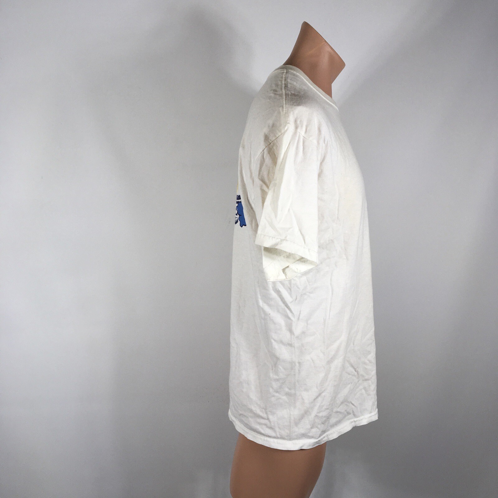 Beach Rays Floral Surfer Beach USA White Vintage 90s T-shirt Large Neon Hawaii gallery