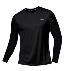 Men’s Ice Silk Long Sleeve T-Shirt Quick Dry Breathable Sun Protection Summer