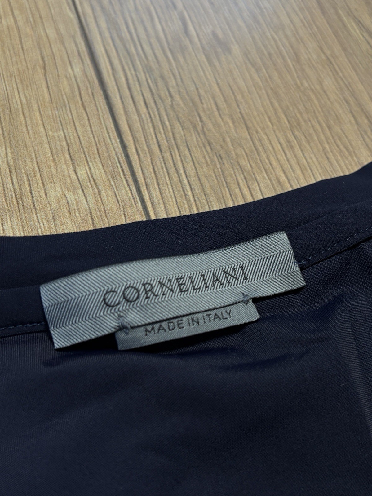 Corneliani Polyamide Navy Blue Crewneck T-shirt sz 58 gallery