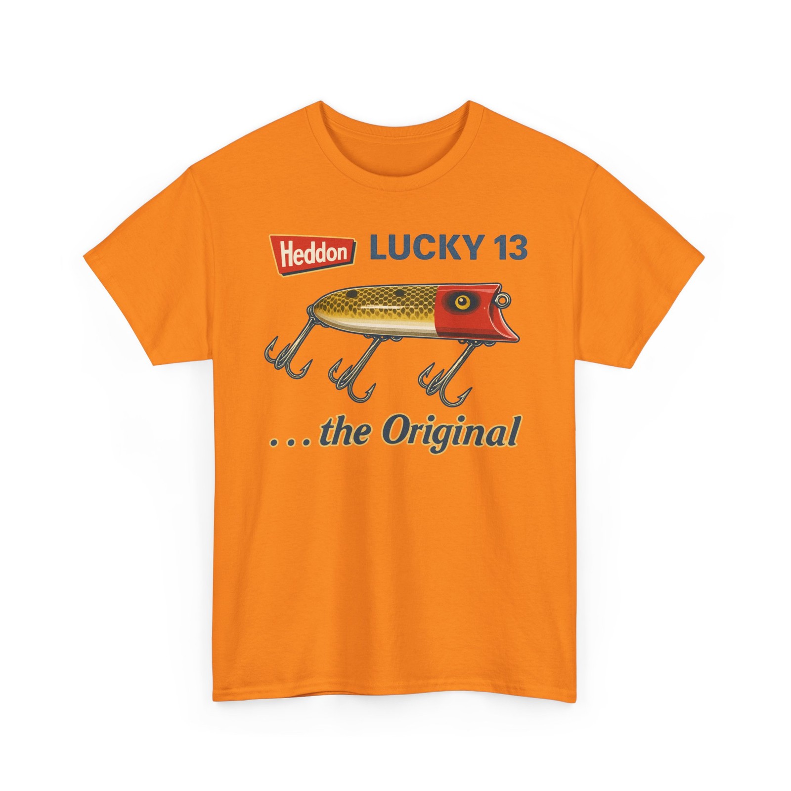 Heddon Lucky 13 The Original Classic Vintage Fishing Wood Lure Tackle T-shirt