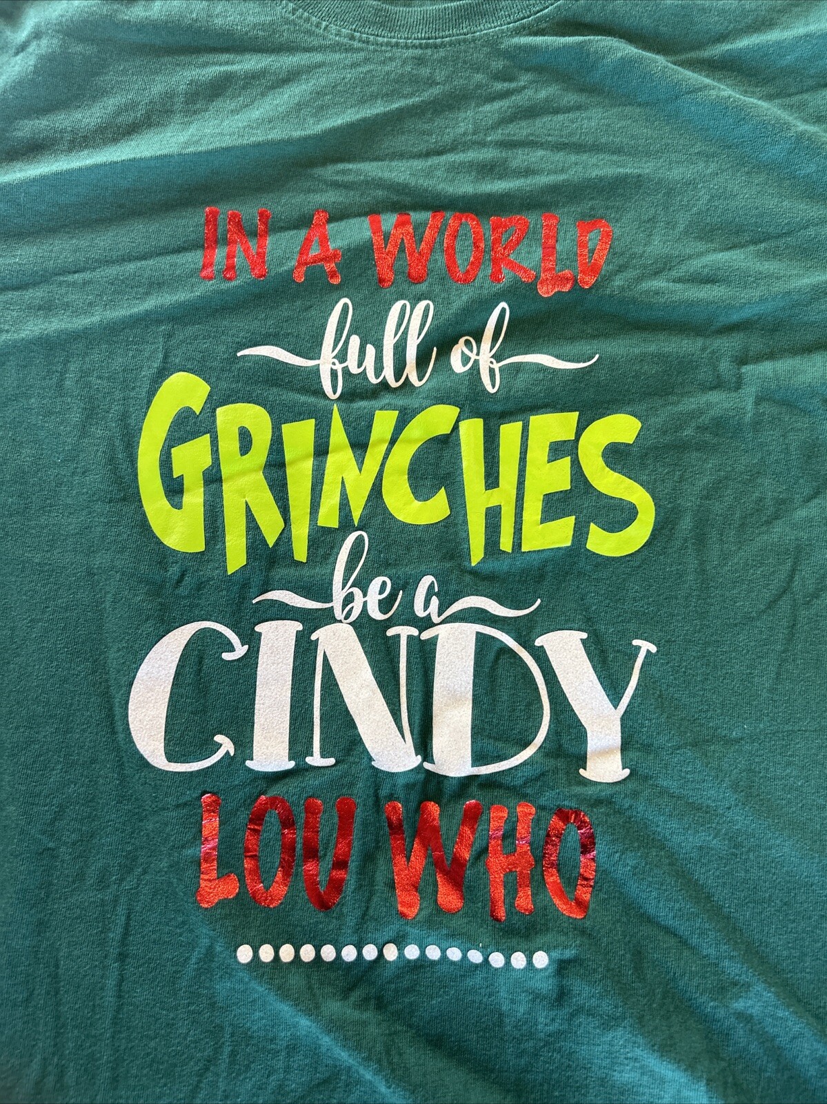 Hering Men's Tshirt Super Cotton Sz. Small In A World Of Grinches Be A Cindy Lou gallery