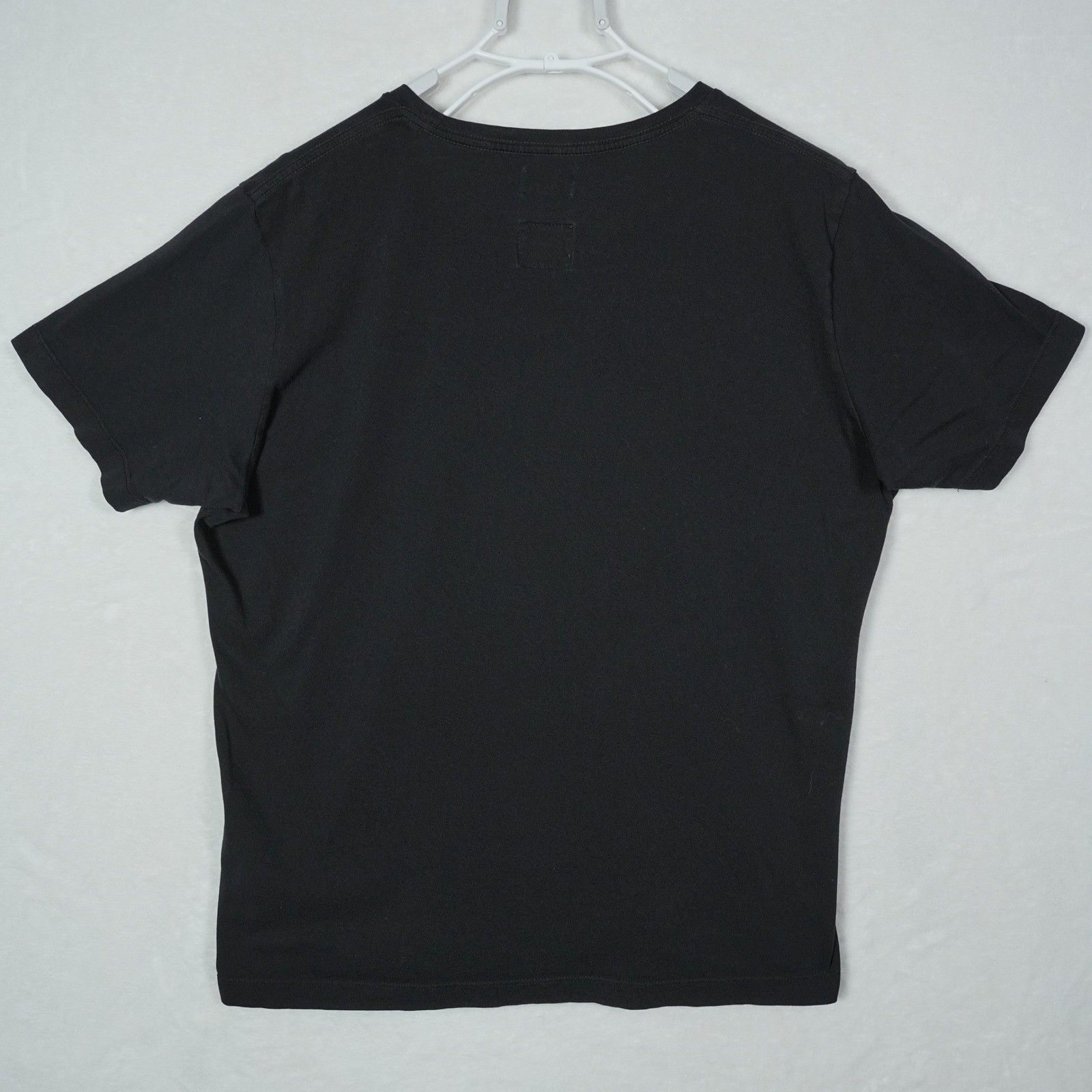 Diesel Mens Black Scoop Neck Pocket T-Shirt Metal Logo Plaque XL Cotton Bulgaria gallery