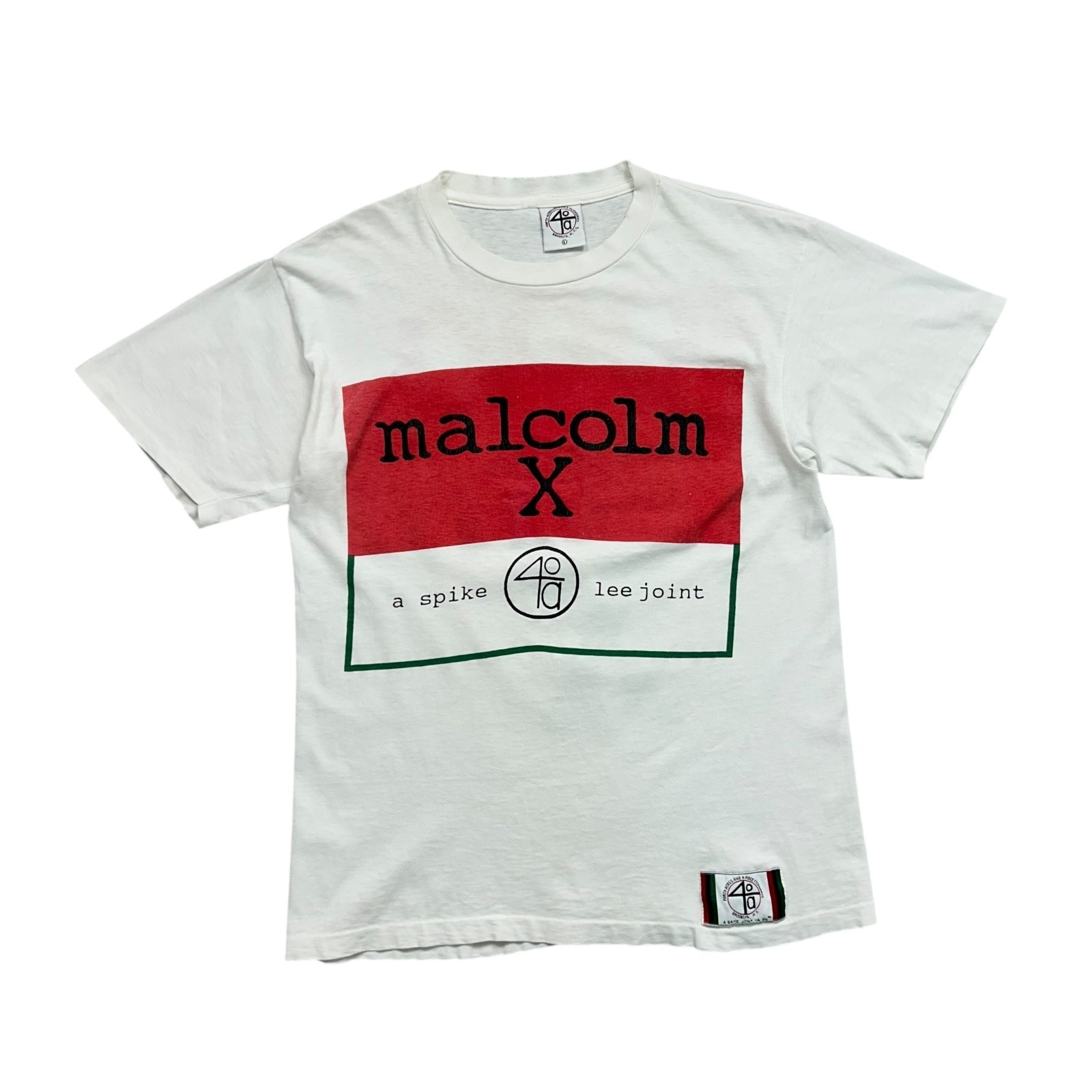 VTG 90s 40 ACRES & A MULE 40A MALCOLM X 1992 SPIKE LEE MOVIE T-SHIRT SIZE L