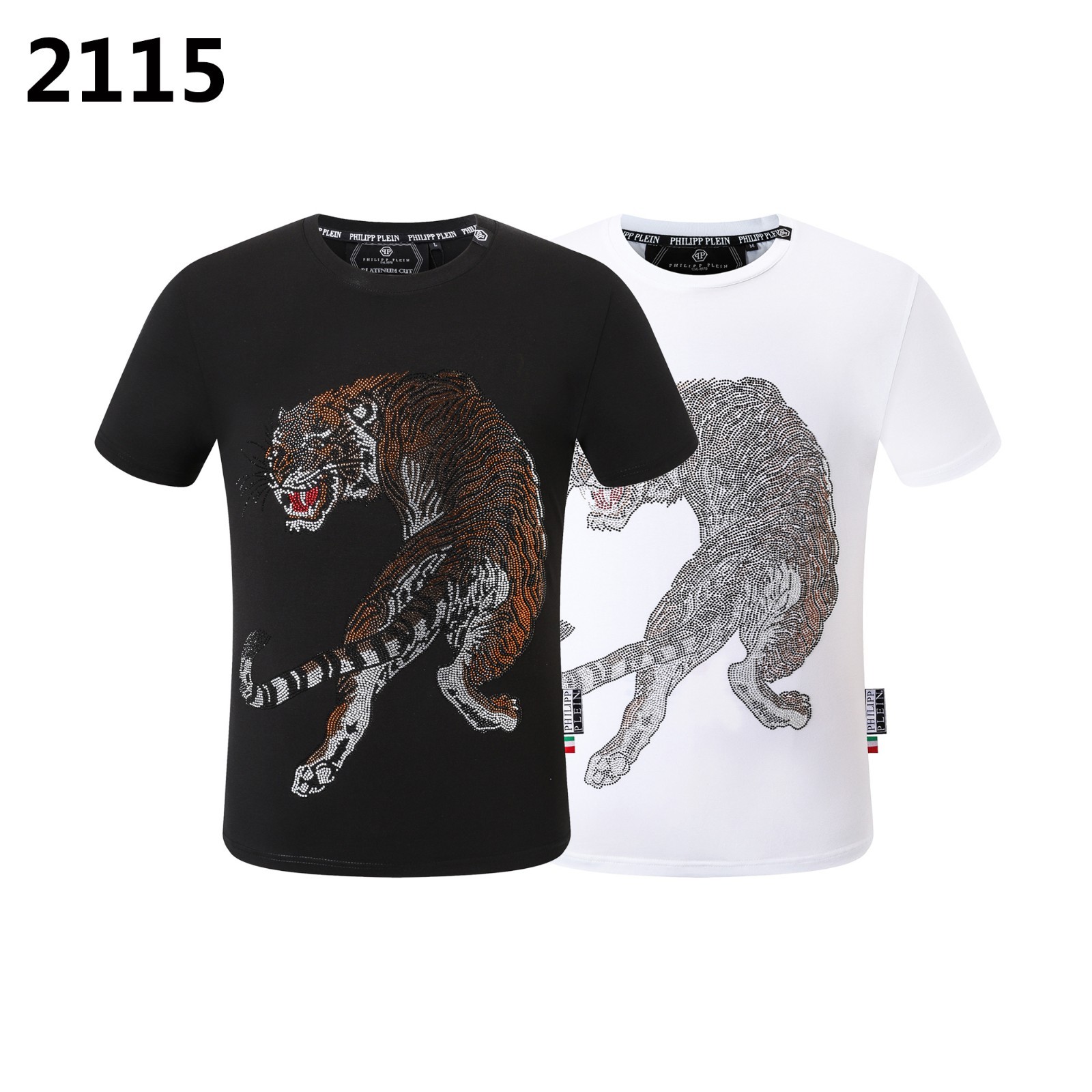 TIGER T-SHIRT PHILIPP PLEIN TSHIRT PHILIP SKULL RHINESTONE SKULL T-SHIRT POLO