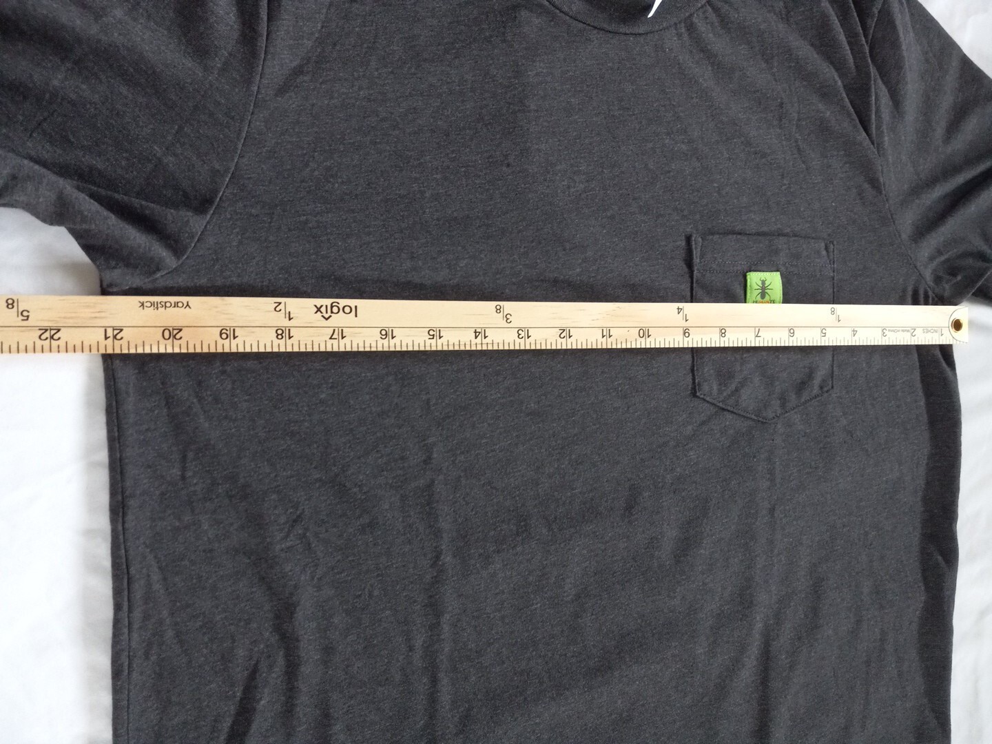 Humants Men's Large Workwear /Outdoor Jersey Pocket Tee Dark Gray heather Cotton gallery