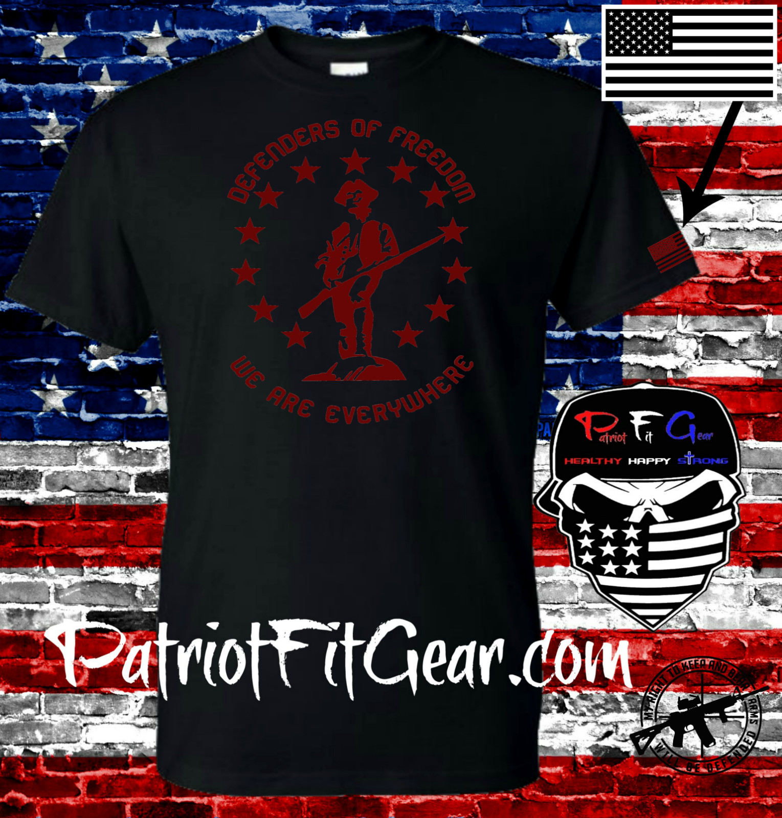 t-shirt,Defenders Of Freedom,We Are Everywhere,We The People,Molon Labe,2A,DTOM gallery