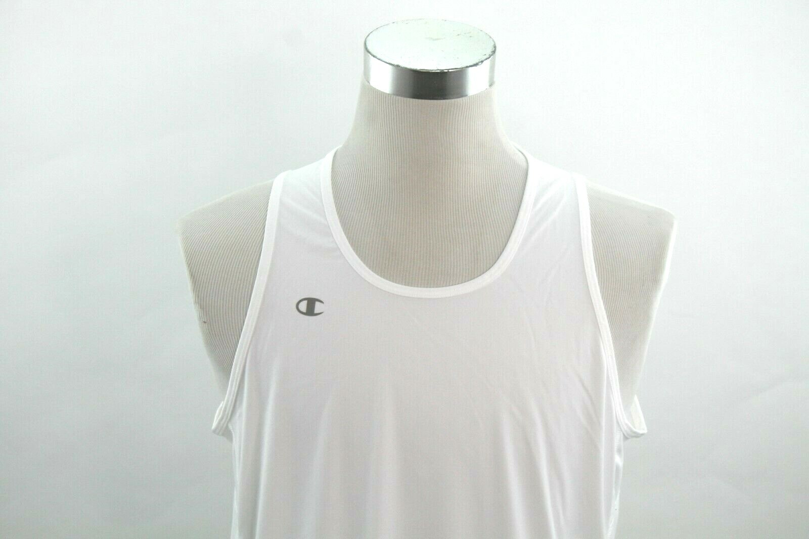 Champion Race Day Running Workout Singlet Mens Activewear White Tank Top ~2XL gallery