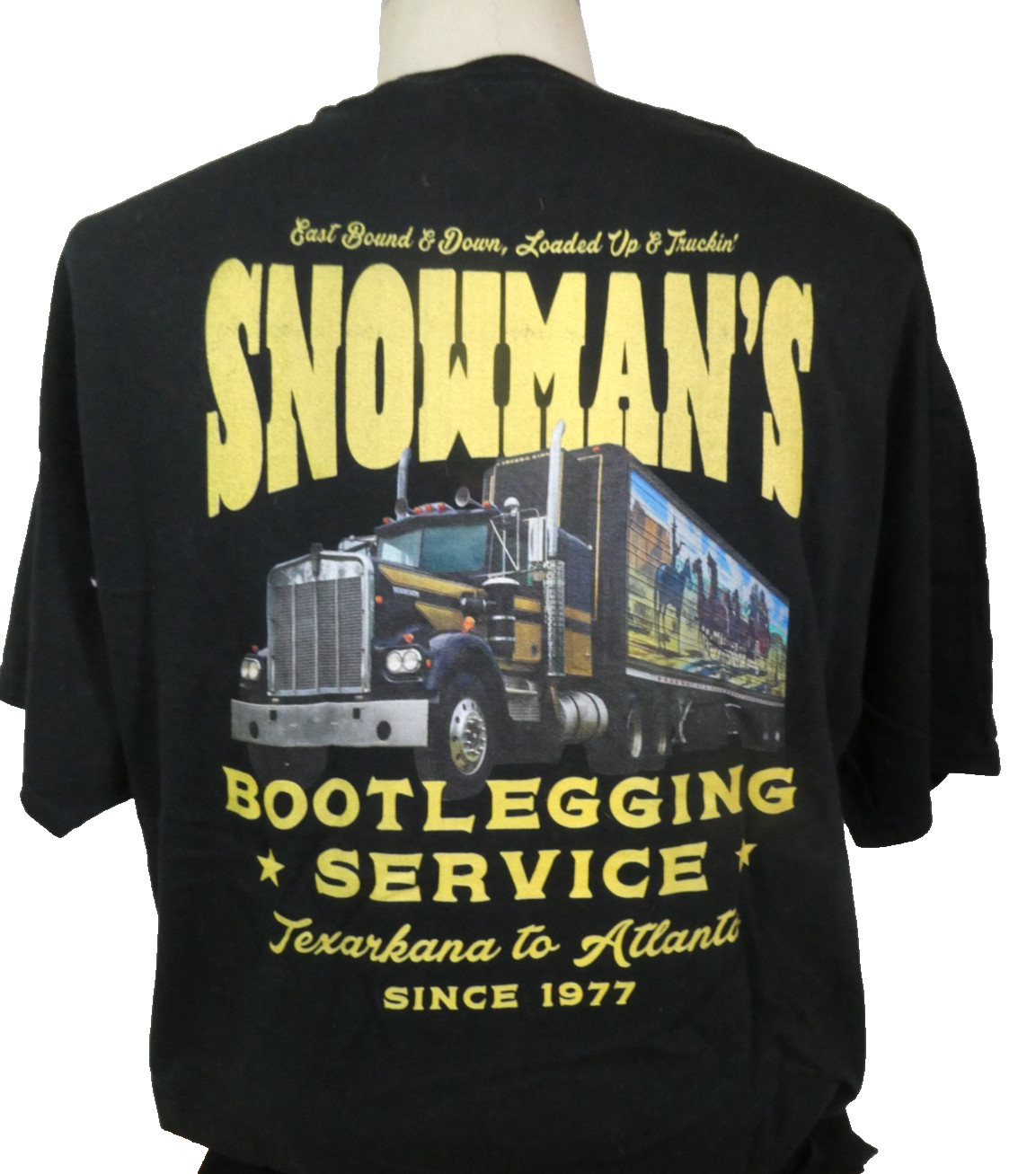Snowmans Bootlegging Service Smokey and The Bandit Unisex T-Shirt XL 70s TransAm gallery