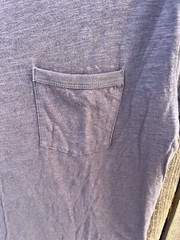 Men’s Vuori T-Shirt Blue Pocket Solid NO SIZE Casual Norm City Classic Modern