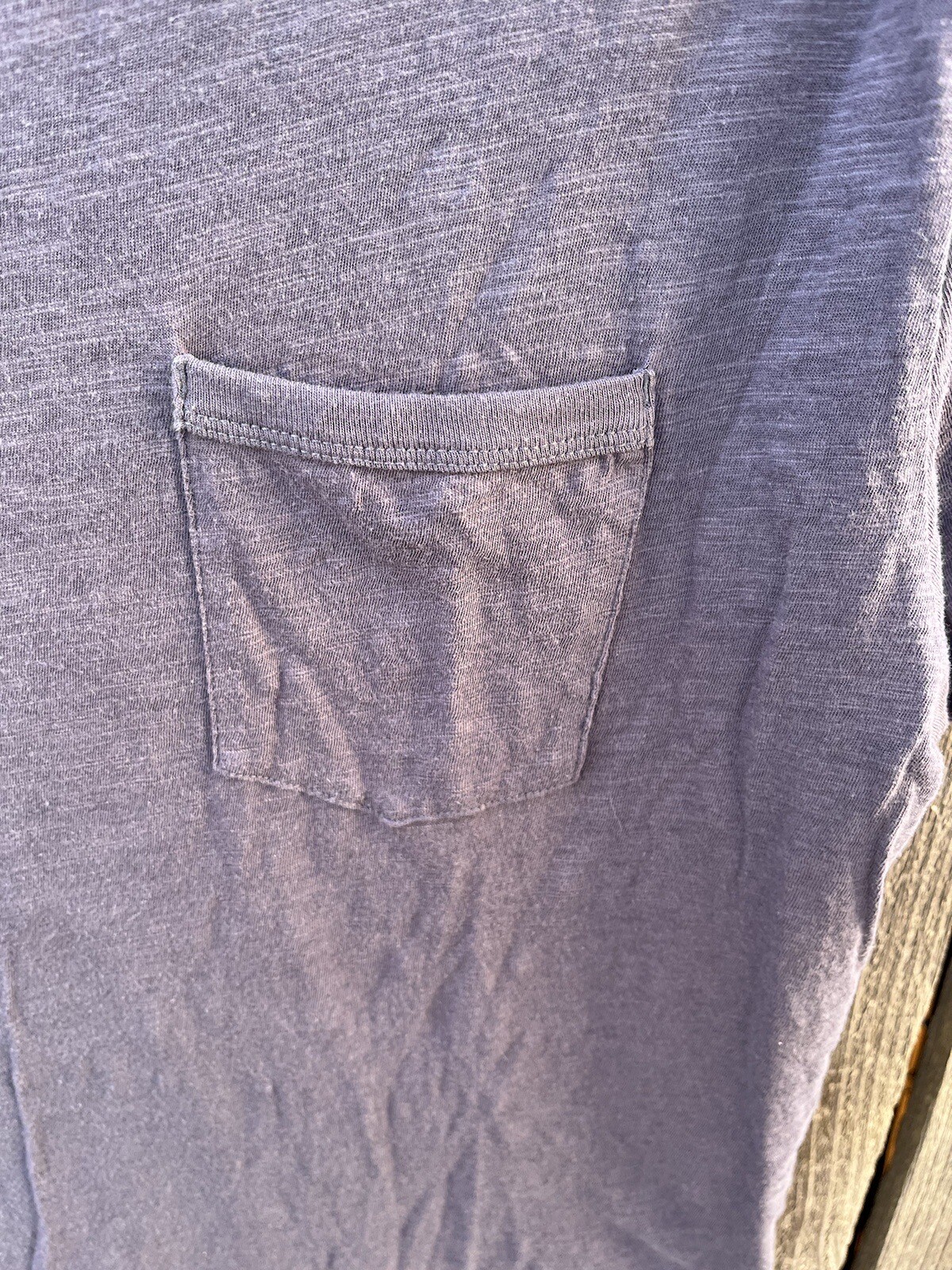 Men's Vuori T-Shirt Blue Pocket Solid NO SIZE Casual Norm City Classic Modern gallery