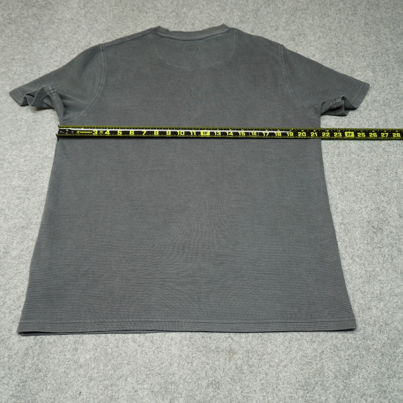 COMMON PEOPLE T-Shirt Men's Gray M Textured Crew Neck Cotton Blend Top gallery