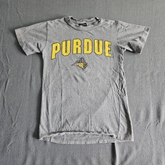 MV Sport Small Purdue University Gray Graphic Short Sleeve T-Shirt