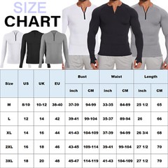 Men’s 1/4 Zip Long Sleeve Shirt Quick Dry Running Tops Athletic Quarter T-Shirt