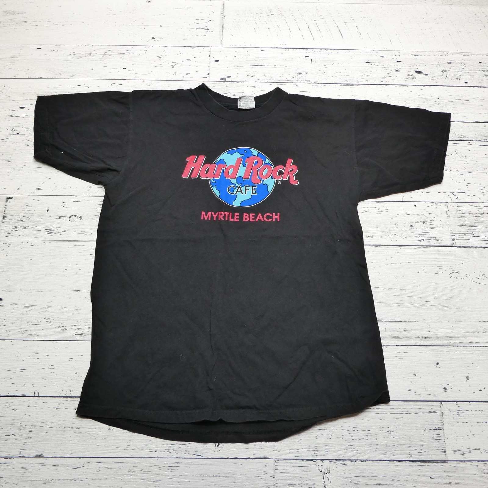 Vintage Hard Rock Cafe Shirt Mens Large Black Myrtle Beach Made USA 90s Tee gallery