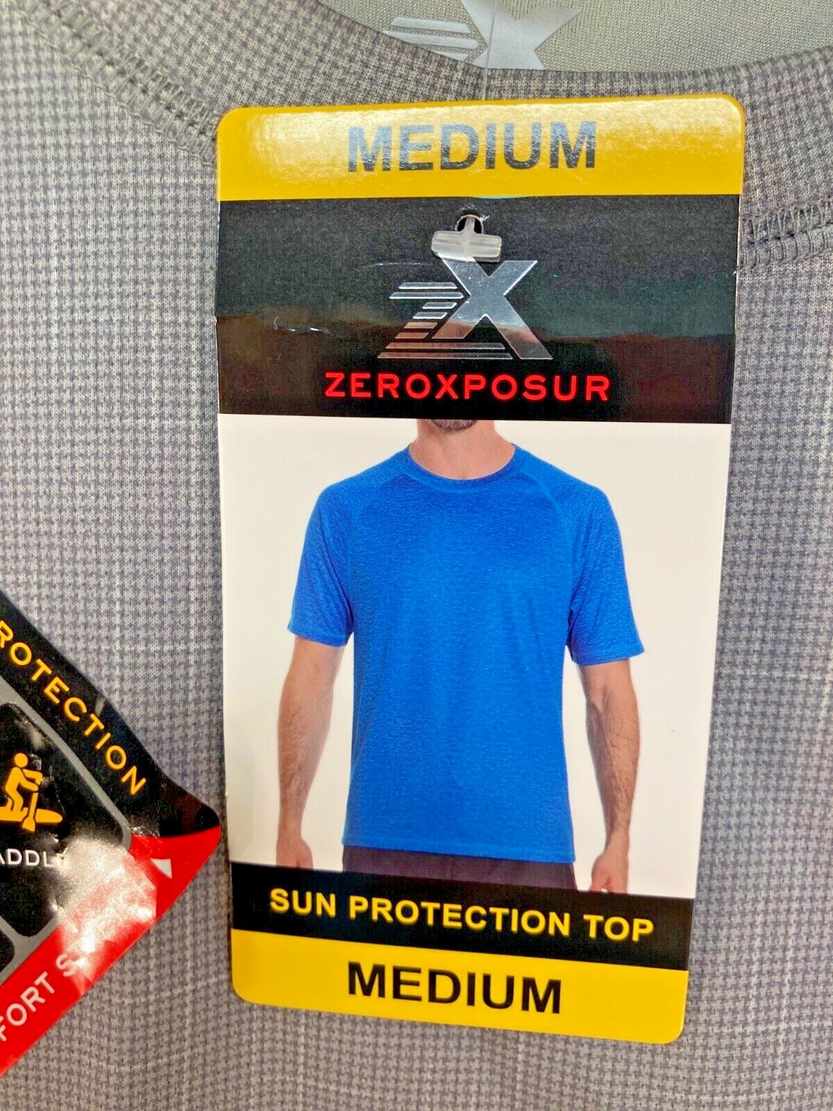 ZeroXposur Stretch SS UPF 50+ Performance Tee T-Shirt Gray Men's M ⭐️NWT⭐️ $48 gallery