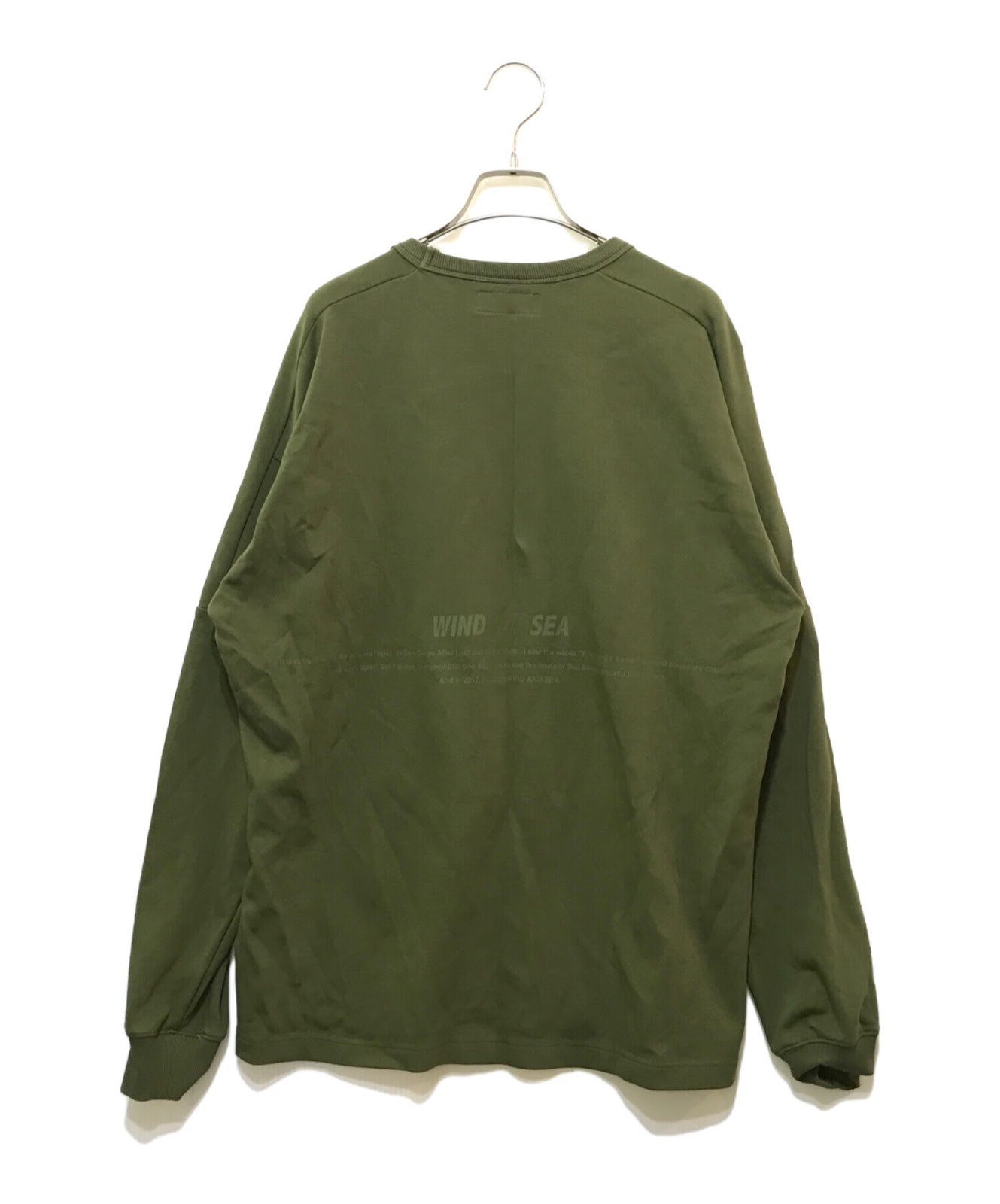 WIND AND SEA Long-sleeved top Size: S Green WDS-0-TECH-23-Q2-CS-02 Men gallery