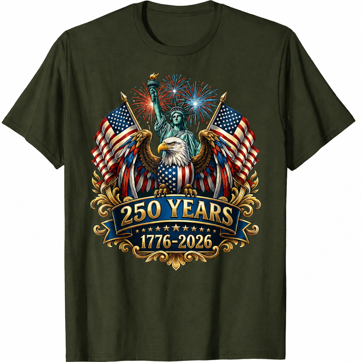 250th Anniversary USA 250 Year America Patriotic 4th of July T-Shirt gallery