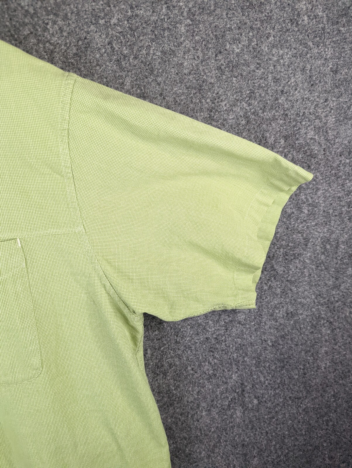 Cabela's Shirt Mens Large Green Check Lightweight Nylon Blend Button Down gallery