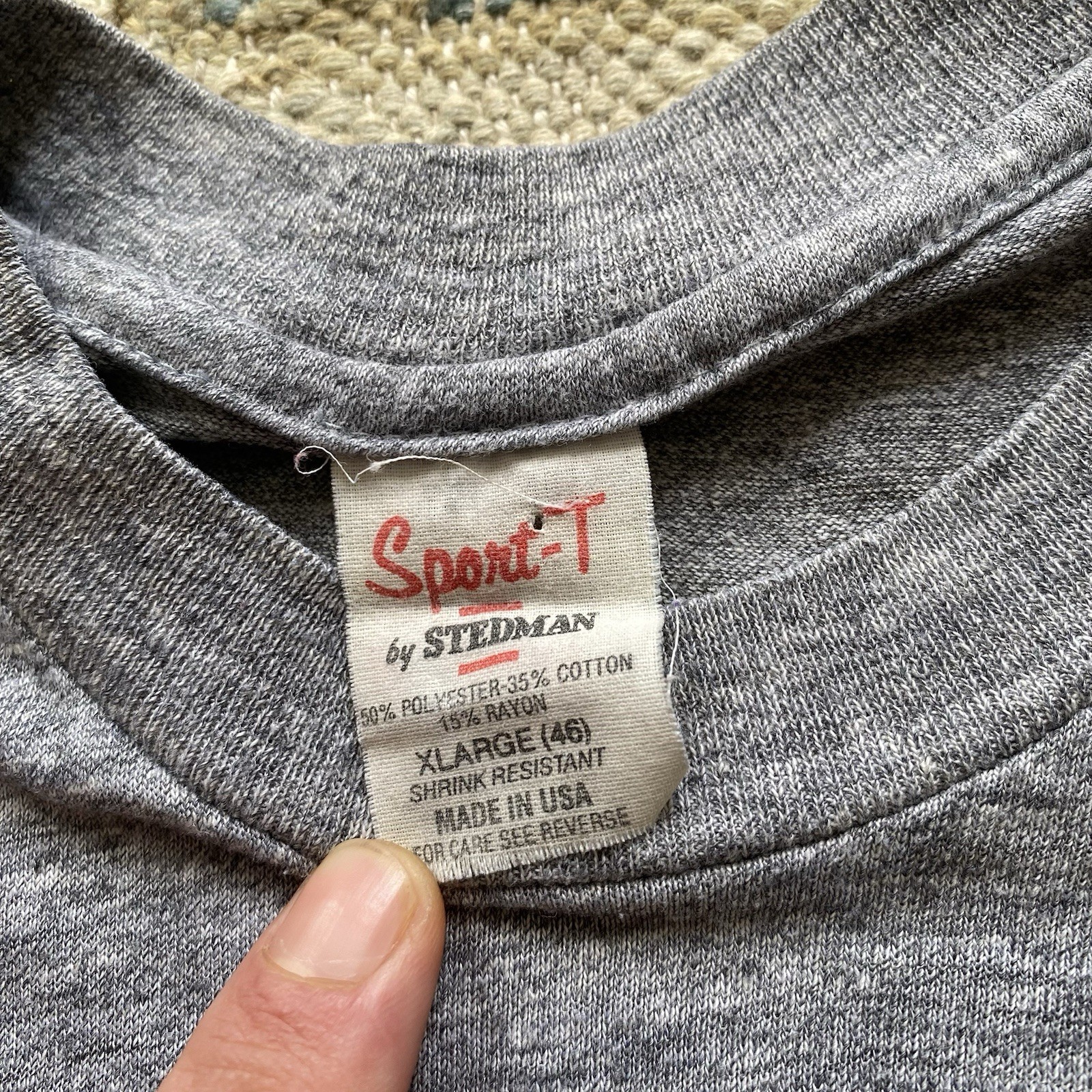 80s Save The Bales T Shirt Tri Blend Vintage XL Rayon Gray Drug Humor Florida gallery