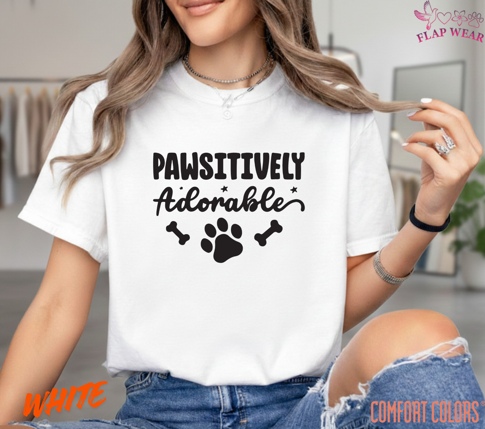Unisex Pawsitively Adorable Dog Paw Print T-Shirt - Cute Pet Lover Graphic Tee gallery