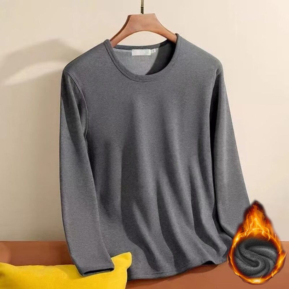 For Fall Wear Men Thermal T-shirt Casual Tops Casual Outing 5% Spandex gallery