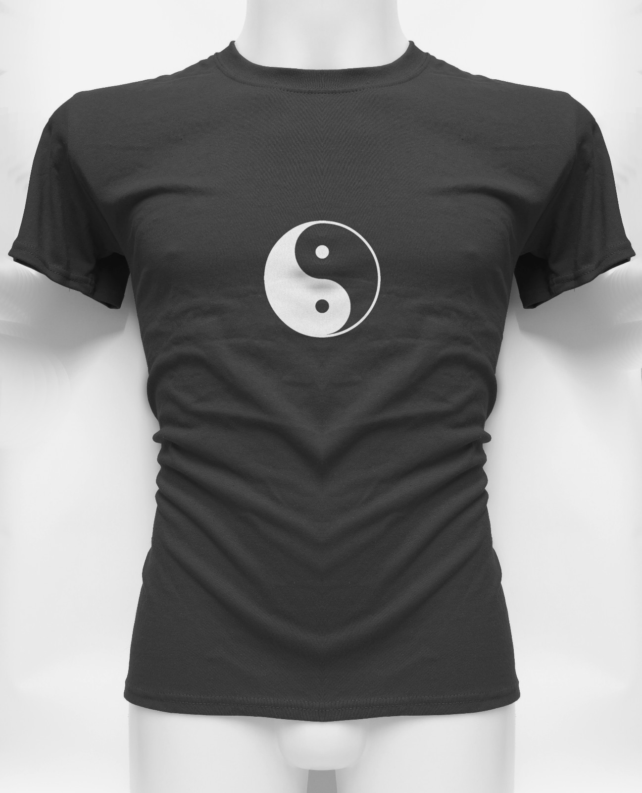 Yin Yang Taoism Tai Chi Design T shirt Tee M-XXL New Black gallery