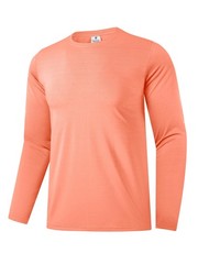 Men’s UPF 30+ Sun Protection Shirts Performance Long Sleeve Tshirt Moisture Wicking…