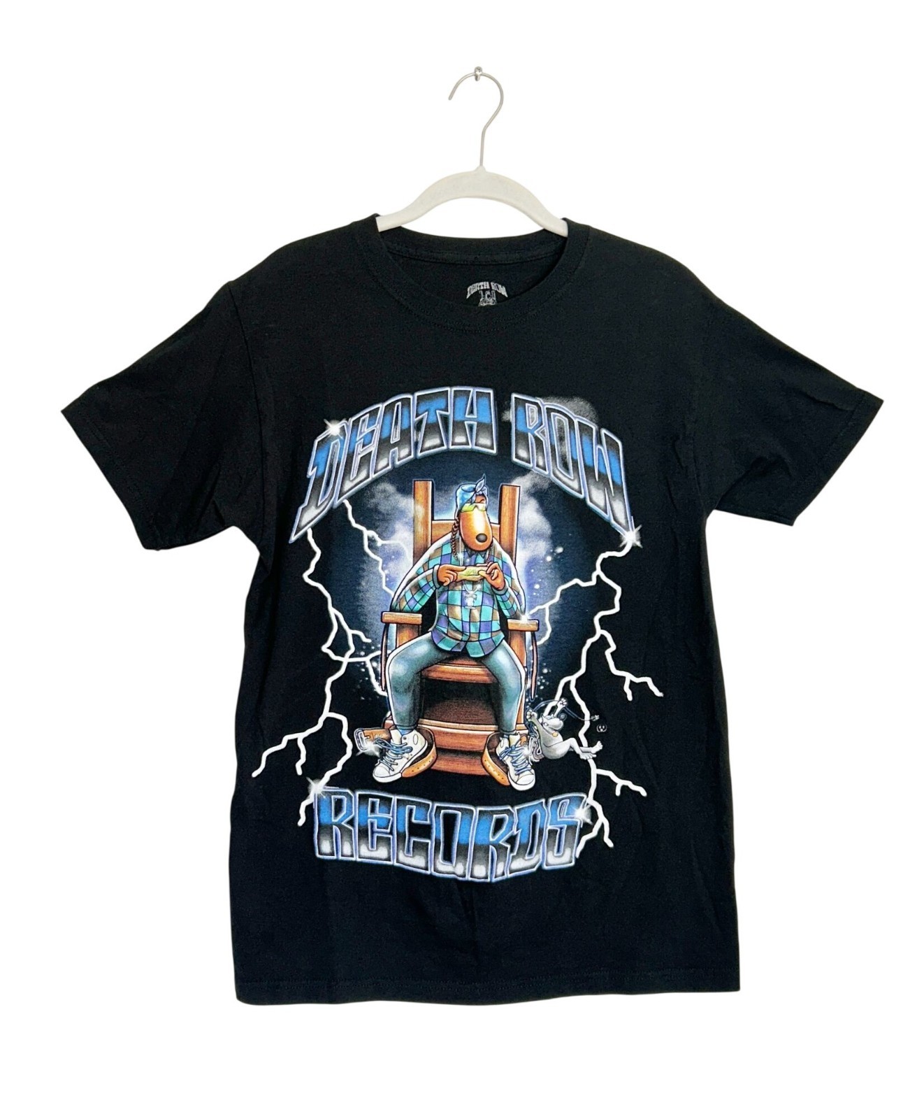 Snoop Dogg Death Row Records Electric Chair Graphic T-Shirt in Black – Sz S