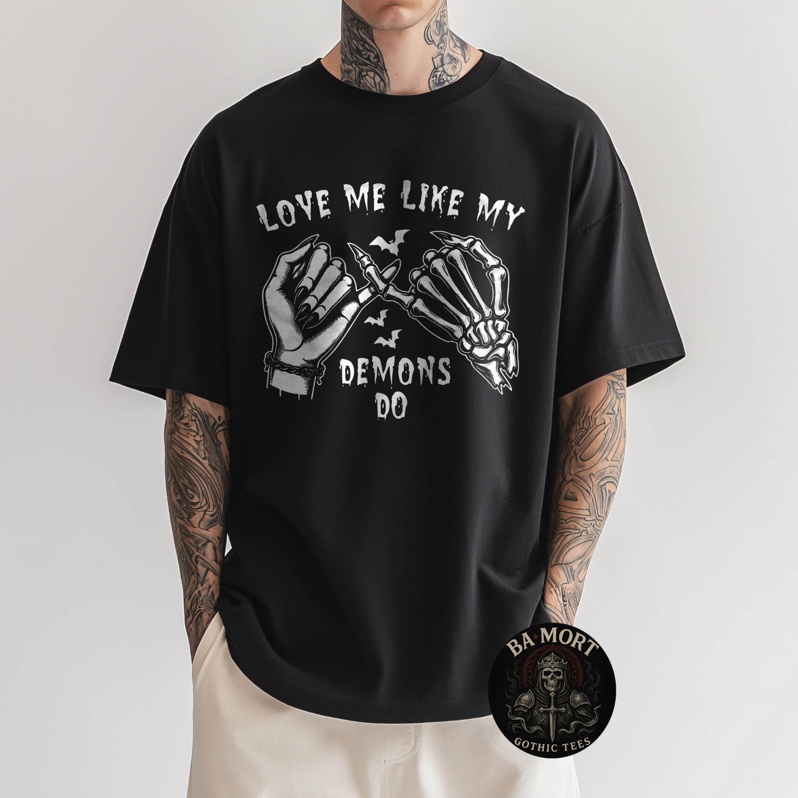 Love Me Like My Demons Do Emo Punk Gothic Goth Occult T-Shirt gallery