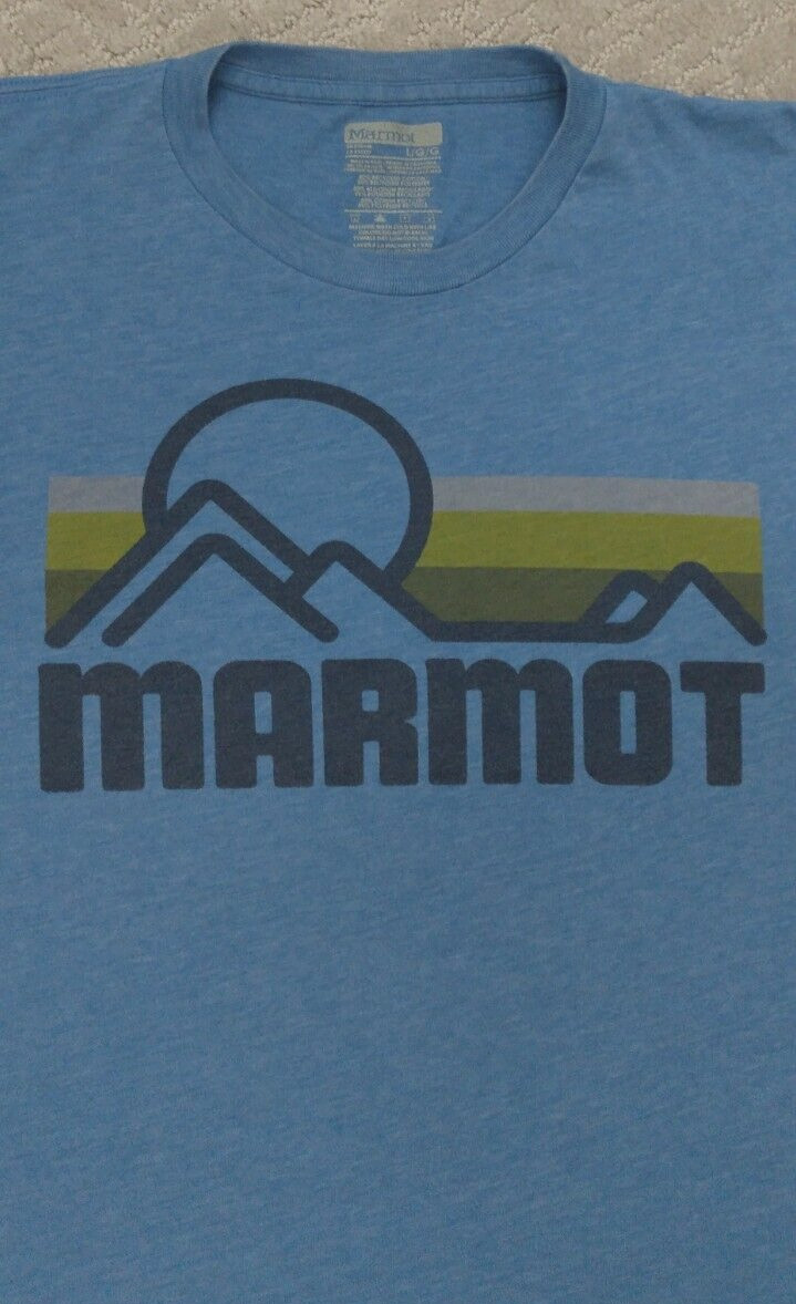 Marmot T Shirt _ Labeled as Large, measures smaller see measurement gallery