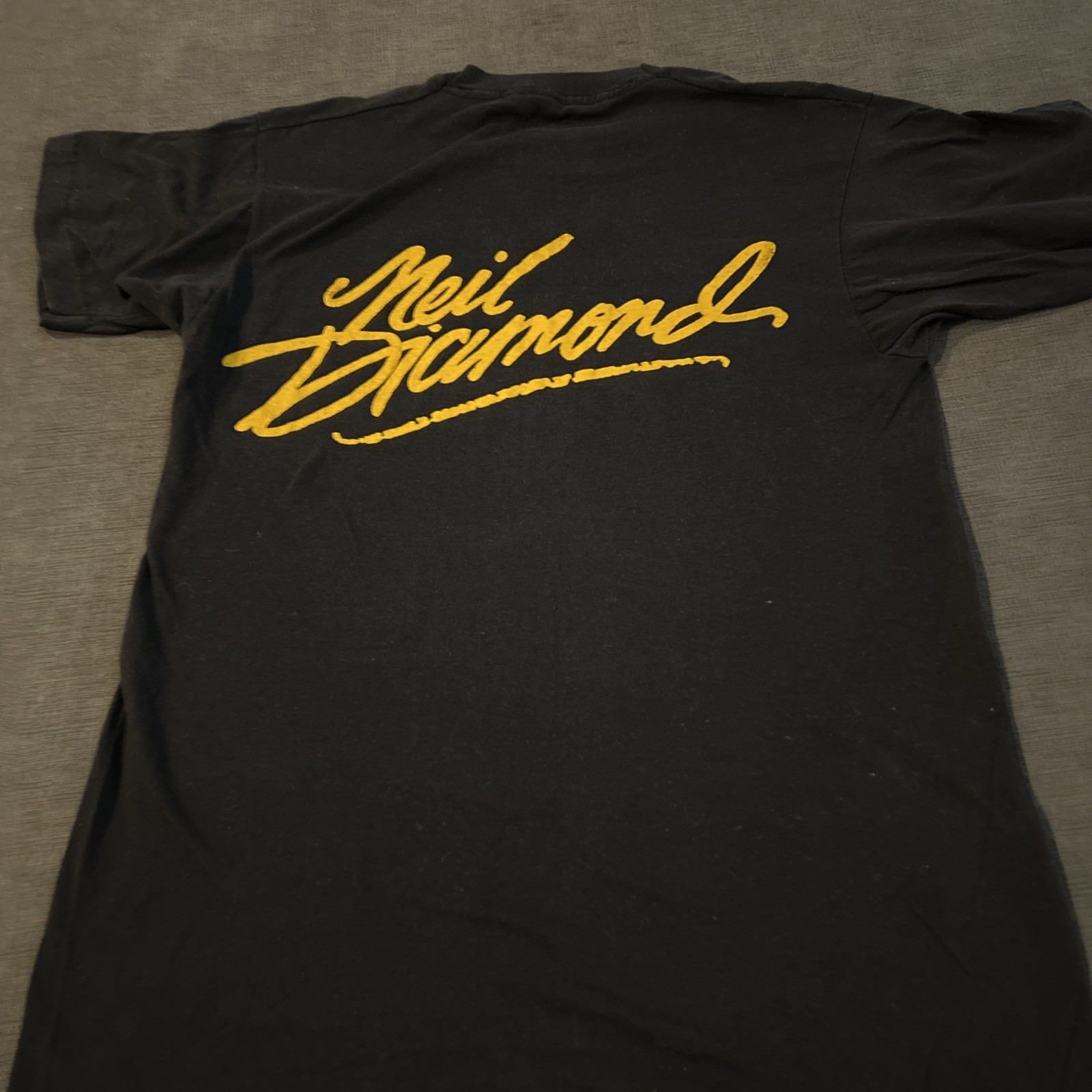 Vintage Neil Diamond On Tour 80s Screen Stars Single Stitch T-shirt Size S/M gallery