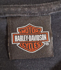 Harley Davidson Roatan Honduras Tropical Shirt Mens Sz L Double Sided Biker