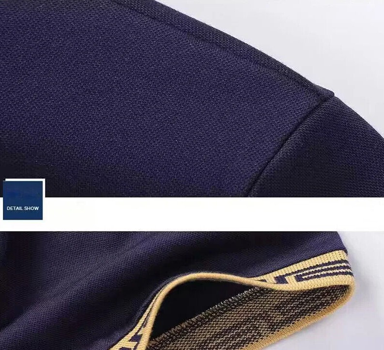 New Men Luxury Diamond Crown Rhinestones Fashion Polo T-Shirt High Quality gallery
