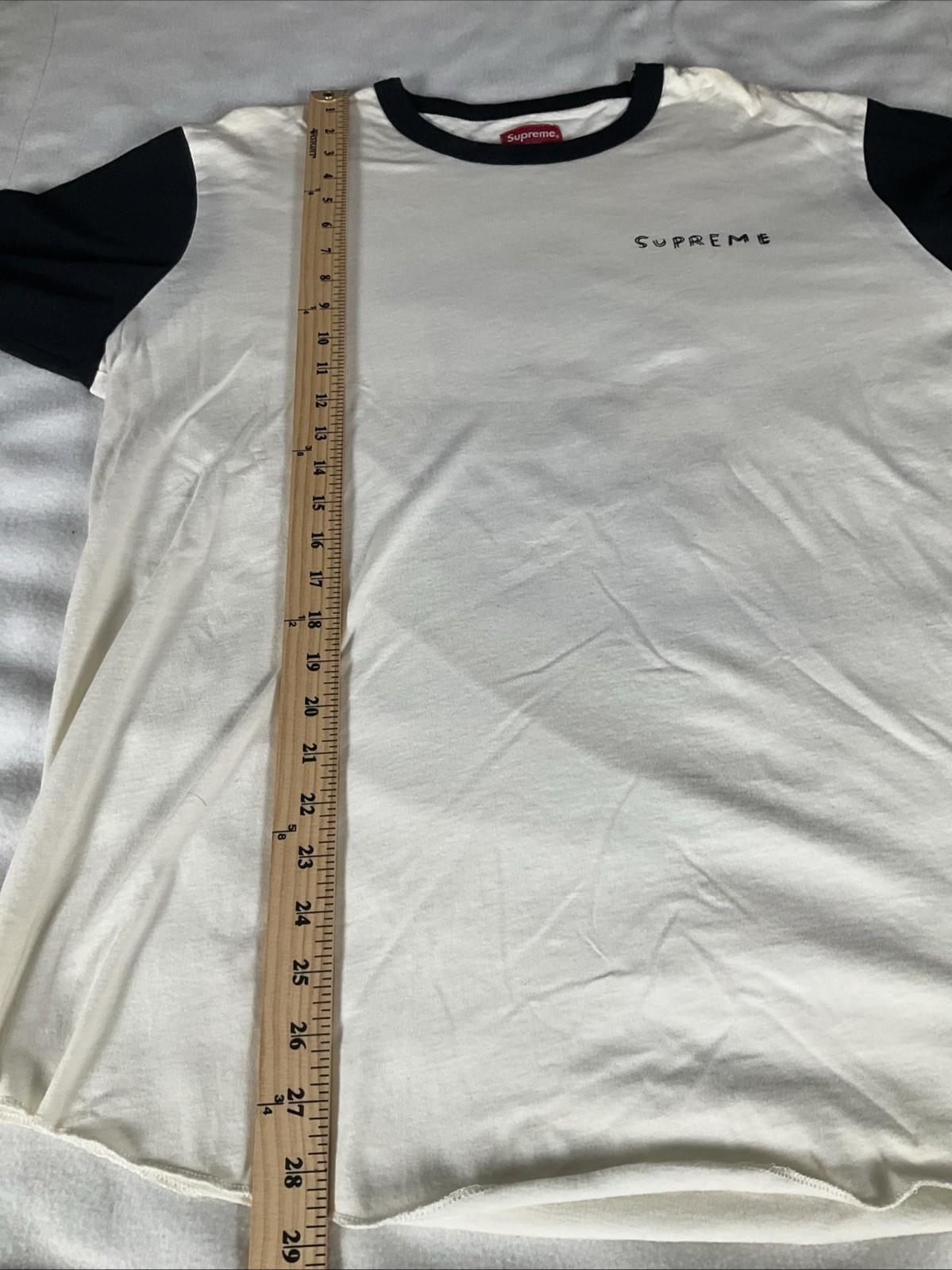 Supreme Mens White/Black Size Large Long Sleeve Shirt I Love You Daniel Johnston gallery
