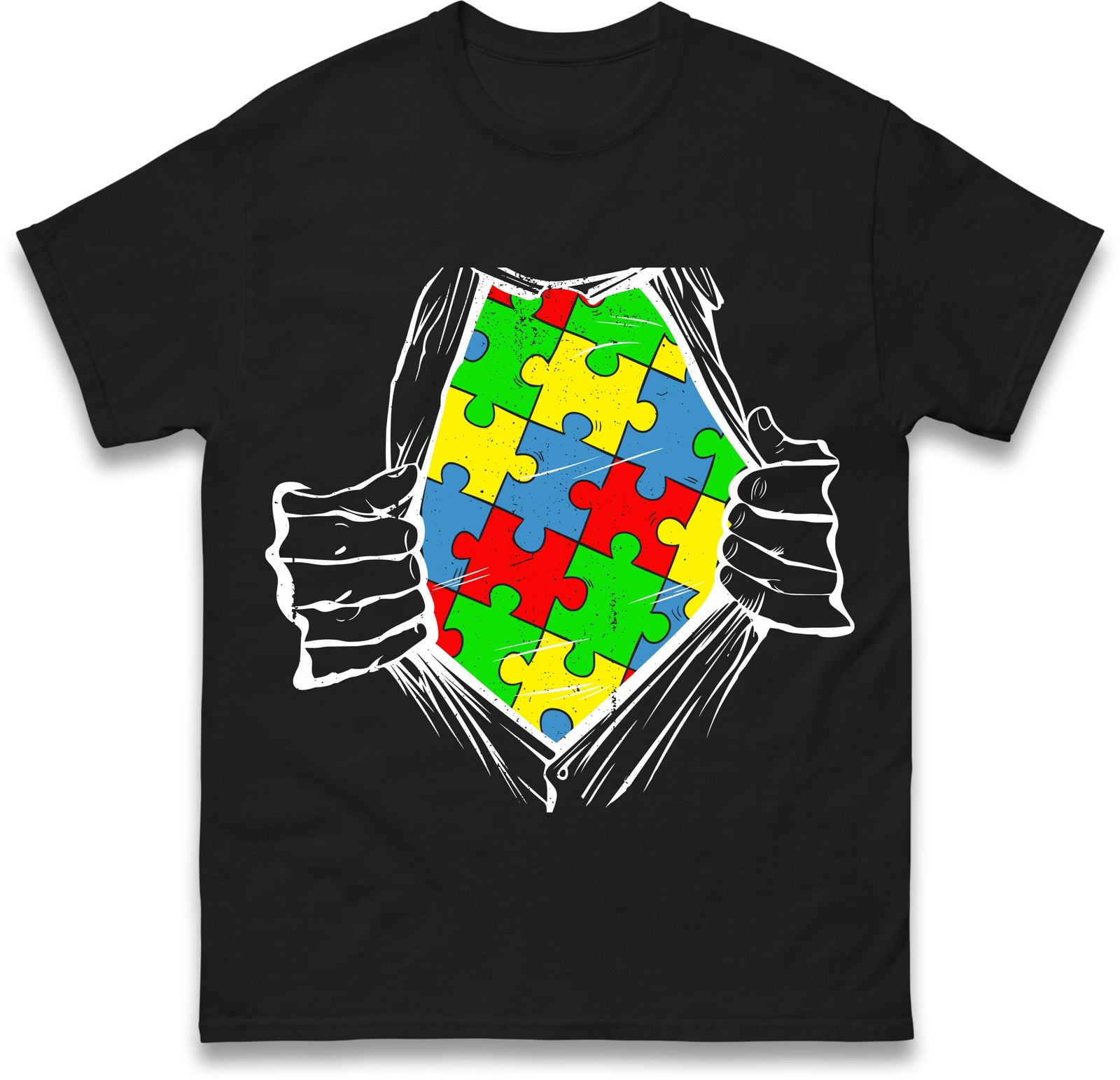Autism Awareness Superhero T Shirt,Autism Awareness Support,Gift Autism Advocate gallery
