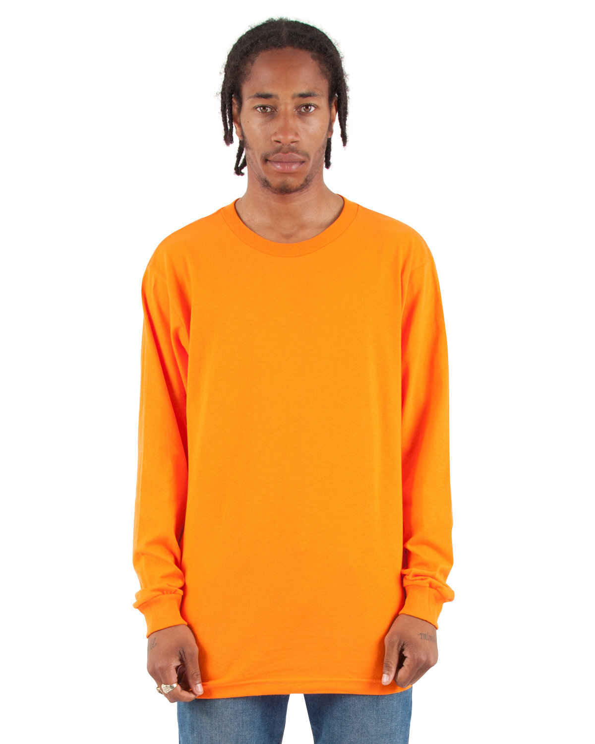 Shaka Wear Active Long Sleeve Plain Casual Crew Neck T-Shirt SM-3X gallery