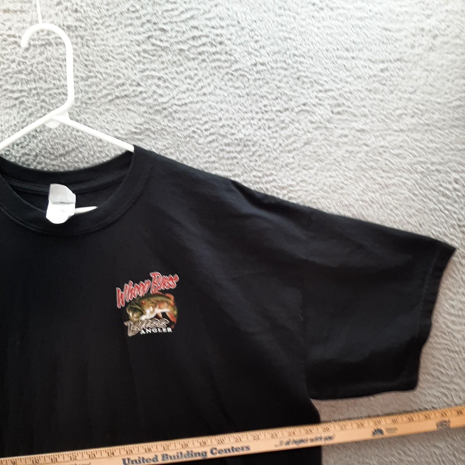 Gildan Shirt Adult 2XL XXL Black Large Mouth Bass Fishing Outdoors Sportsman gallery